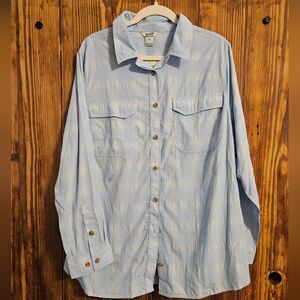 Duluth Trading Cooling Womens Armachilo Button Up Shirt 1X